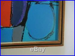 Walker Vintage Contemporary Modernism Painting Abstract Bold Modernism Cubism