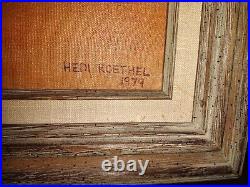 Wonderful Vintage Oil Painting Still-life Vintage Framed Signed Colorful