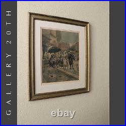 Wow! Carlos Alonso Perez Hand Colored Signed Print! Art Vtg Painting Masters