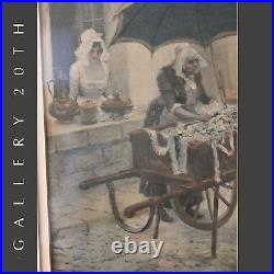 Wow! Carlos Alonso Perez Hand Colored Signed Print! Art Vtg Painting Masters