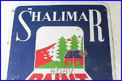 X-mas Tree Shalimar Paint Sign Advertise Vintage Enamel Porcelain Sign Nh5149