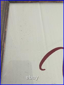 YUENGLING'S ICE CREAM PENNSYLVANIA'S FINEST Back Painted Glass Sign Vintage