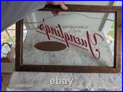 YUENGLING'S ICE CREAM PENNSYLVANIA'S FINEST Back Painted Glass Sign Vintage